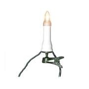 Konstsmide Christmas LED-ljusslinga topplampor IP44 bärnsten 16-flamma