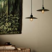 PR Home hänglampa Como, svart, Ø 28 cm, metall, stickpropp