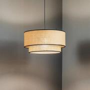 Duolla Hänglampa Boho jute & svart Ø45cm 1 lampa