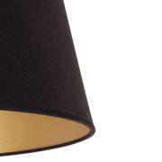 Duolla Lampskärm Cone Höjd 25,5 cm, svart/guld