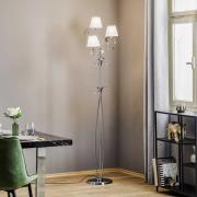 ONLI Golvlampa Jacqueline, 3 lampor, vit