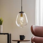 Nowodvorski Lighting Hänglampa Pear S med glasskärm, svart