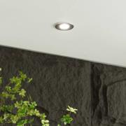 Arcchio LED-inbyggnadslampa Elmon, IP65, krom
