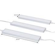 Prios Ashtonis LED-bänklampa, 3-set, 20 cm