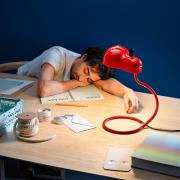 Stilnovo Minitopo LED-bordslampa, specialröd