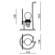 Stilnovo Bugia LED-bordslampa, gul