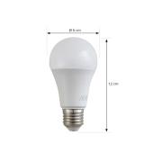 Arcchio LED-lampa, opal, E27, A60, 4,3W, 2700K, 806 lumen