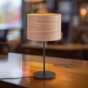 Envostar Bordslampa i fanér valnöt Ø 25cm