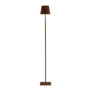 Zafferano Poldina L batteridriven golvlampa IP54 corten