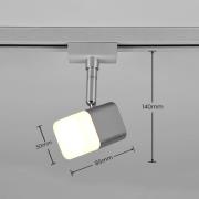 Trio Lighting LED-skenspot Roubaix DUOline, nickel matt