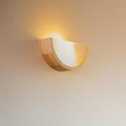 Envostar Kerio vägglampa, 27,5 cm, furu natur