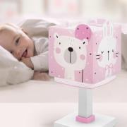 Dalber Baby Jungle bordslampa för barnrum, rosa