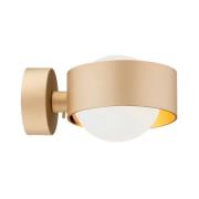 Euluna Vägglampa Mado, opalglas/mässing, 1 lampa