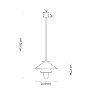 MARKET SET Ruche pendellampa, Ø 40 cm, vit