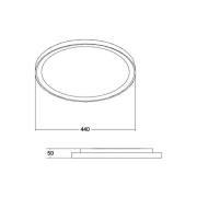 BRUMBERG Sunny Midi LED-taklampa RC CCT vit