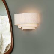 MARKET SET Pebble textilvägglampa, krämfärgad