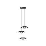 UMAGE Forget Me Not mini pendel 3 lampor, svart ek
