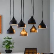 Opviq Tattoo 6221 hänglampa 7 lampor svart/guld