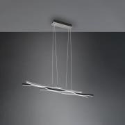 Trio Lighting Blaze LED-pendellampa, CCT, dimbar, aluminium