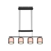 Trio Lighting Burton pendellampa, fyra lampor