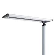 Prios Zyair LED-golvlampa för kontor, silver 59,7 cm