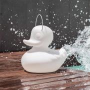 Goodnight Light LED-designlampa DUCK-DUCK S för utomhusbruk i vitt