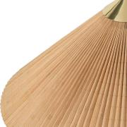 Gubi golvlampa 9602, mässing/rotting, skärm i bambu