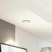 Arcchio LED-downlight Niria, svart, 3 000K