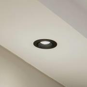 Arcchio Harcos LED-downlight, svart, Ø 11 cm, 4.000K