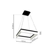 Eko-Light LED-pendellampa Nero, plast, svart, enkel belysning, 32 W