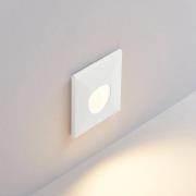 Molto Luce LED-inbyggnadslampa Wall 68R Sina SQ, vit, aluminium, CCT