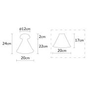 Opviq Taklampa Berceste N-676, svart/guld, metall, Ø 20 cm