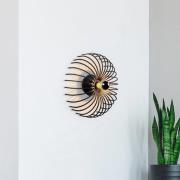 Opviq Vägglampa Aspendos N-645, svart, metall, Ø 36 cm