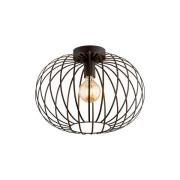 Argon Taklampa Cruce, mörkbrun, stål, Ø 40 cm