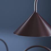 FRANDSEN LED-batteridriven bordslampa Grasp, röd, höjd 47 cm, metall