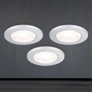 ORION LED-möbelinbyggnadslampa Artist 3-pack silver