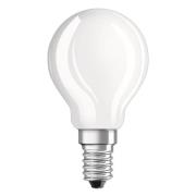 OSRAM LED-dropplampa E14 4W 827 matt 2-pack