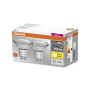 OSRAM LED reflektor GU10 PAR16 4,3W 2,700K 36° set om 2