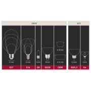 Paulmann LED-lampa E27 7W 2.700K matt 2-pack