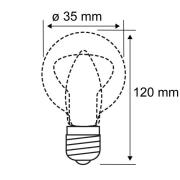 Paulmann LED-ljuskälla E14 2,8W 2,700K Windblast Filament