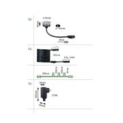 Paulmann Plug & Shine LED inbyggnadslampa 2W set om 3