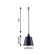 Paulmann Plug & Shine LED-pendellampa Kofia E14, aluminium