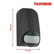 Telefunken Rörelsevakt Funchal, max 1 000W LED, svart