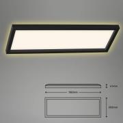 Briloner LED-taklampa 7365, 58 x 20 cm, svart