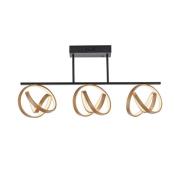 Paul Neuhaus LED-taklampa Loop, dimbar, 3 lampor