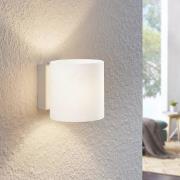 Lindby Nanda vägglampa i glas, rund