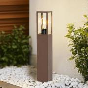 Lindby Robigus sockellampa, rostfärgad, aluminium