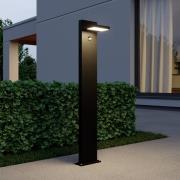 Lucande LED-pollare Silvan, 100 cm, sensor, antracit