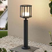 Lucande Berenike 60 cm vägglampa, mörkgrå, metall, GX53