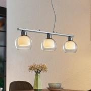 Lucande Kaiya hänglampa, 3 lampor, Ø 14 cm, långsträckt